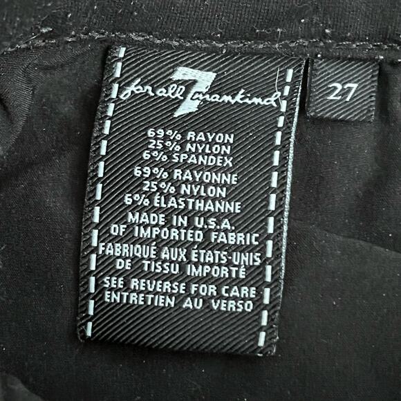7 for All Mankind 5-Pocket Leggings - Size 27 - Picture 6 of 7